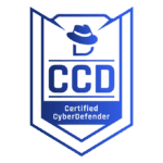 Certified Cyber Defender (CCD) certification badge