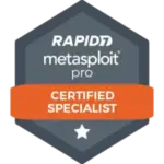 Rapid7 Metasploit Pro certification badge